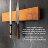 360KnifeBlock magnetic knife BAR XL - Guitar Wood - 2 Rows of Magnets, 'magic floating backer' w/level system, 2"screws, 3 sizes from 5" to 26" - handmade in Washington (Guitar Wood, 26" Wide) view 2