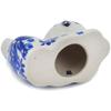 Polmedia Polish Pottery Cat Figurine - Cobalt Dreams Pattern Handmade in Boleslawiec Poland by Ceramika Bona + Certificate of Authenticity view 4