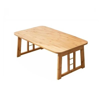 BABETRUE Dining Room Table Portable Bamboo Wood Bed Tray Breakfast Laptop Desk Tea Food Folding Leg Laptop Desk Home Sitting Table Indoor Table (Color : D)