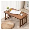 BABETRUE Dining Room Table Portable Bamboo Wood Bed Tray Breakfast Laptop Desk Tea Food Folding Leg Laptop Desk Home Sitting Table Indoor Table (Color : D) view 2