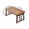 BABETRUE Dining Room Table Portable Bamboo Wood Bed Tray Breakfast Laptop Desk Tea Food Folding Leg Laptop Desk Home Sitting Table Indoor Table (Color : D) view 3