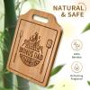 AceThrills Bonus Dad Gifts, Bonus Dad Christmas Gift for Birthday, Fathers Day - Engraved Bamboo Cutting Board 12.3"L x 8.7"W x 0.4"Th view 3