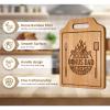 AceThrills Bonus Dad Gifts, Bonus Dad Christmas Gift for Birthday, Fathers Day - Engraved Bamboo Cutting Board 12.3"L x 8.7"W x 0.4"Th view 4