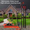 JOMRTS Water Fed Pole Kit Outdoor Window Cleaner Glass Solar Panel Cleaning Tools, Window Washing Kit with 3.6 to 12 M Telescoping Extension Pole (55cm Brush 20FT/6M) view 2