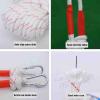 JUSHZ Retractable Washing Line Rope Clotheslines Clothesline Clothes Line for Outdoors Clothes Lines for Outside Strong Thick Drying The Quilt Nylon Rope Steel Wire Core Thick 6mm (6mmX15m,White) view 4