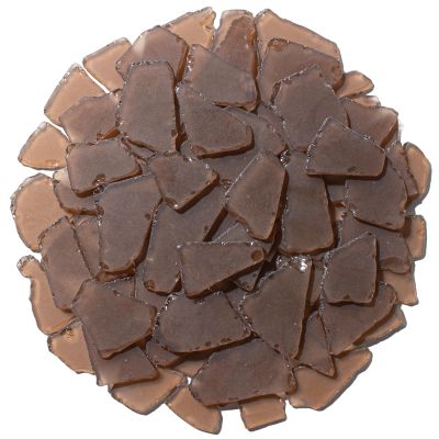 Keedolla 40oz Frosted Sea Glass Pieces Decor, 0.79"- 2" Beach Sea Glass Crafts Tumbled Seaglass Pieces for DIY Crafts, Weddings & Home Decor - Amber
