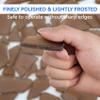 Keedolla 40oz Frosted Sea Glass Pieces Decor, 0.79"- 2" Beach Sea Glass Crafts Tumbled Seaglass Pieces for DIY Crafts, Weddings & Home Decor - Amber view 4