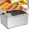 Deep Fryer For Kitchen, Electric Cheese Hot Dog Fryer, Multi-Ring Heating Tube, Humanized Snail Separator, Less Fumes, For Fast Food Restaurants/Snack Bars/Parties view 2