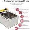 Deep Fryer For Kitchen, Electric Cheese Hot Dog Fryer, Multi-Ring Heating Tube, Humanized Snail Separator, Less Fumes, For Fast Food Restaurants/Snack Bars/Parties view 3