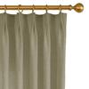 DotheDrape Pinch Pleated Linen Semi Sheer Curtain, 84 Width 84 Inch Long view 2