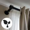 VOSAREA 4pcs Plastic Curtain Rod Finials Decorative End Caps for Drapery Poles Chic Design for Living Room Bedroom Dining Room Wear-resistant Easy to Install Fit view 2