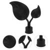 VOSAREA 4pcs Plastic Curtain Rod Finials Decorative End Caps for Drapery Poles Chic Design for Living Room Bedroom Dining Room Wear-resistant Easy to Install Fit view 4