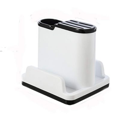 Kitchen Organizer Pot Lid Rack Plastic Spoon Holder Pot Lid Shelf Cooking Dish Rack Pan Cover Stand Kitchen Accessories