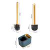 DUJEFF Silicone Toilet Brush,Rubber Toilet Bowl Brush and Holder Set with Ventilated Holder, Toilet Cleaner Brush for Bathroom,Floor Standing Toilet Scrubber Without Drilling (Color : Green) view 4
