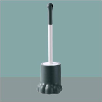 LBGMEIG Toilet Cute Standing Toilet Brush Deep Cleaning Toilet Bowl Cleaner Brush Storage and Organization Bathroom Accessories Cleaning, Green