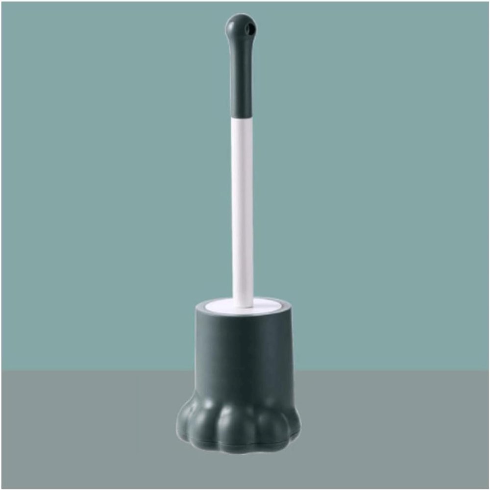 LBGMEIG Toilet Cute Standing Toilet Brush Deep Cleaning Toilet Bowl Cleaner Brush Storage and Organization Bathroom Accessories Cleaning, Green