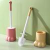 LBGMEIG Toilet Cute Standing Toilet Brush Deep Cleaning Toilet Bowl Cleaner Brush Storage and Organization Bathroom Accessories Cleaning, Green view 4