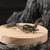 JIAPAILAIYUN Miniature Brass Figurines,8.7x2.6cm Chinese Dragon Flying Dragon Brass Antique Ornaments Tea Pet Ornaments Objects Crafts Collection, Vintage view 4
