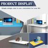 APCHJOJ Wall-Mounted Desk, Folding Dining Table, Folding Desk, Folding Table Wall-Mounted Small Folding Wall Table, Easy to fold and Save Space 60 * 30 * 2.5cm(23.6 * 11.8 * 1in) Black view 4