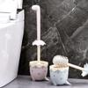 LBGMEIG Toilet Cute Standing Toilet Brush Deep Cleaning Toilet Bowl Cleaner Brush Bathroom Accessories Silicone Toilet Brush Cleaning view 4
