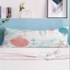 Coastal Coral Red Body Pillowcase,Soft Bed Throw Pillow Covers Luxury Decorative Sofa Couch Long Lumbar Pillow Sham Cushion Case with Envelope Closure,Nautical Ocean Turtle Teal Starfish Conch 20"x54" view 2
