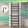 Mefirt 10-Tier Over The Door Pantry Organizer, Pantry Organization and Storage, Black Metal Hanging Adjustable Basket, Wall Spice Rack Seasoning Shelves, Home & Kitchen Essentials view 2