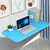 APCHJOJ Wall-Mounted Desk, Folding Dining Table, Folding Desk, Folding Table Wall-Mounted Small Folding Wall Table, Easy to fold and Save Space 80 * 30 * 2.5cm(31.5 * 11.8 * 1in) Blue view 1