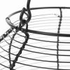 Metal Wire Egg Basket Farmhouse Round Wire Fruit Basket with Handle Chicken Egg Collecting Basket for Gathering Fresh Egg Countertop Holder Vintage Storage Basket view 4