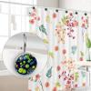 asebiunh Shower Curtain Hooks, Tennis Ball Pattern Shower Curtain Rings Stainless Steel Rust-Proof Shower Hooks Rings for Bathroom Shower Rods Curtains, Set of 12 Hooks view 4