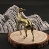 JIAPAILAIYUN Brass Animal Figurines,6.4x5.1cm Copper Dog Small Ornaments Solid Brass Zodiac Dog Ornaments Handicrafts Copper Micro-Carvings Antique Collection, Vintage view 3