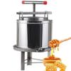 Manual Honey Extractor, Stainless Steel Household Small Honey Presser with Filter, Triangular Stable Base, Wear-Resistant and Non-Rusting, for Honey Making view 1
