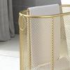 CSLOPMH Laundry Basket Clothes Hamper Metal Laundry Hamper Freestanding Laundry Basket On Wheels, Decorative Laundry Baskets For Sundries Storage Laundry Hamper Washing Basket, Gold view 3