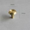 LEIXIUSM 1Pcs Brass Light Luxury Cabinet Door Handle Single Hole Flared Drawer Knob Handles (Color : Small) view 2