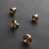 LEIXIUSM 1Pcs Brass Light Luxury Cabinet Door Handle Single Hole Flared Drawer Knob Handles (Color : Small) view 3