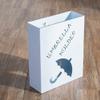 Metal Umbrella Stand Free Umbrella Stand for Walking Sticks/Poles Fixed with 4 Plastic Cushions Square Shelf 33 x 12 x 41 cm (White Y0S0J1 (Color : White Size : One Size) view 1