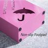 Metal Umbrella Stand Free Umbrella Stand for Walking Sticks/Poles Fixed with 4 Plastic Cushions Square Shelf 33 x 12 x 41 cm (White Y0S0J1 (Color : White Size : One Size) view 3