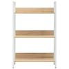 HEFZGDB 3-Layer Book Shelf Oak 23.6"x10.9"x35.6" Engineered Wood Storage Shelves Bookcases Closet Organizers and Storage Suitable for Living Rooms, porches, Offices. view 4