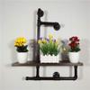 Retro Style Floating Shelf Metal Wall Hanging Shelves for Bedroom Living Room Kitchen view 3