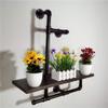 Retro Style Floating Shelf Metal Wall Hanging Shelves for Bedroom Living Room Kitchen view 4