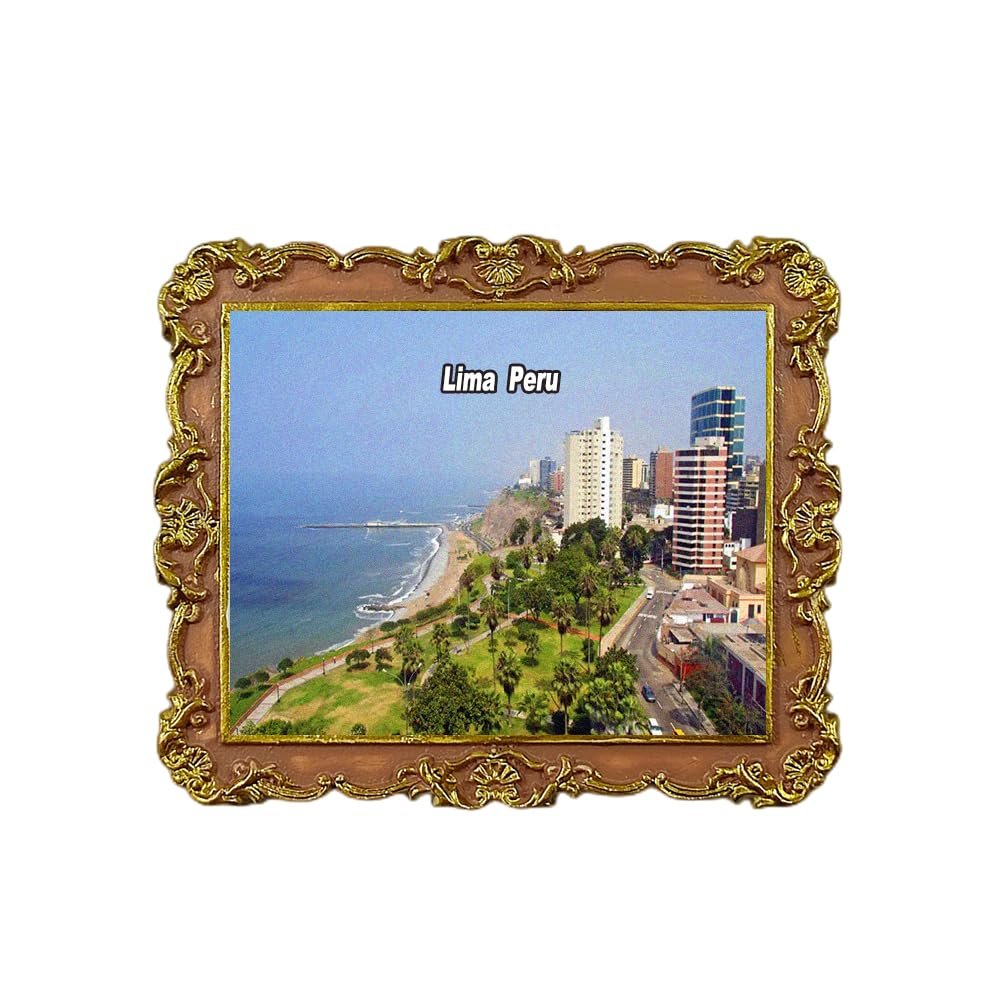 Lima Peru Refrigerator Magnet Travel 3D Souvenir Fridge Decoration Magnetic Sticker Craft Collection