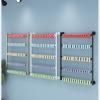 ZZBSOD Wall Mounted Scarf Display Stand, 5-Tier Metal Organizer for Gift Wrapping Paper/Ribbon/Jeans, Space-Saving view 4