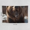 LZQPOEAS Tapestry Wall Hanging for Living Room 60 X 51 in Roaring Bear Tapestry for Bedroom Home Decor Tapestries Wall Art Hanging Personalized Wall Blanket Wall Hanging Decor for Party Supplies view 2