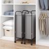 ELYKEN Slim Laundry Hamper with Lid, 50L Small Rolling Laundry Basket on Wheels, 7.9 Narrow Dirty Cloth Cart with Removable Inner Bag for Small Bathroom, Bedroom, Grey view 3