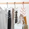 2 Pcs Rotatable 10-Claw Multi-Purpose Hook Hanger Hanger Scarves Scarf Coat Rack Plastic Shoe Hook Shoe Belts Scarf Hanger (Color : Pink) view 4