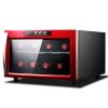 DINGYXIN 8 Bottle Wine Cooler/Cabinet Beverage Refigerator Mini Fridge Small Wine Cellar Soda Beer Counter Top Bar Quiet Operation Compressor Digital Freestanding Clear view 1
