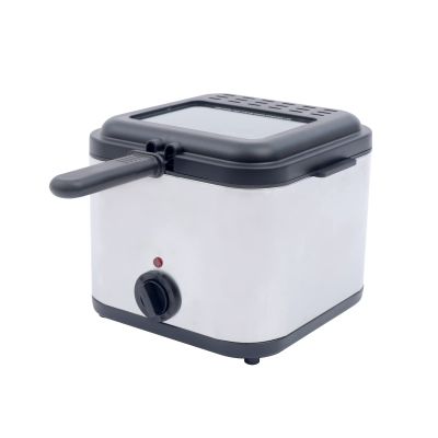 1000w Electric Deep Fryer with Basket and Drip Hook for Home Use, 2.5l Oil Capacity Non-stick Inner Pot Stainless Steel Fryer, Removable Lid with View Window and Filter