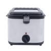 1000w Electric Deep Fryer with Basket and Drip Hook for Home Use, 2.5l Oil Capacity Non-stick Inner Pot Stainless Steel Fryer, Removable Lid with View Window and Filter view 4