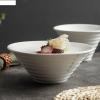 Dinner Plates Set Simple Round Ceramic Dinner Plates Steak Sushi Plate Home Kitchen Creative Solid Color Tableware Serving Tray Snack Dessert Tray Cold Dish Plate Kitchen Salad Bowl ( Color : 8.5 inch view 3