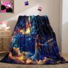 CDIWIDH Girls Throw Blanket - Princess Blankets for Girls Colorful Princess Bedroom Decor Kids Blanket for Travel Couch Movie Bedding, Throw Size 50" x 60" (130 x 150 cm) view 1