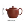 Ceramic Teapot Purple Clay Teapot, Household Vermilion Gun Spout Teapot, Purple Clay Teapot, 190ml Tea Pot Ceramic view 2